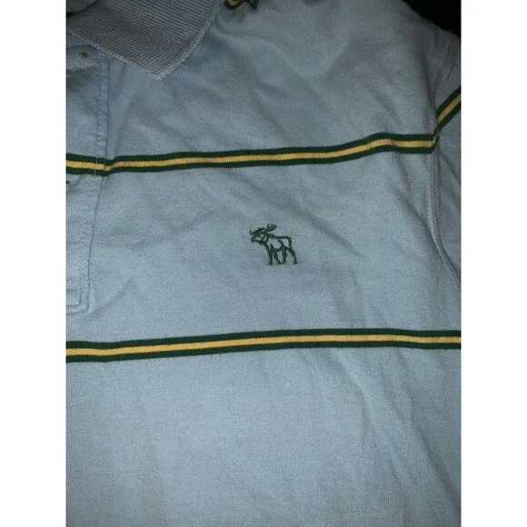 ABERCROMBIE & Fitch Vintage Long Sleeve Shirt Blue Men's XXL - Picture 4 of 7